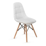 Silla Eames De Botones  Vinipiel  Bw 235 B6