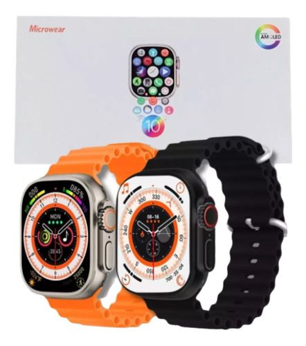 Smart Watch Ultra 10 W69 Plus Lançamento 2024 2gb Nfc Amoled