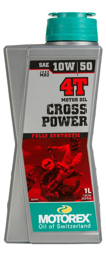 Aceite Motorex 4t Crosspower 10w 50 100% Sintetico ®