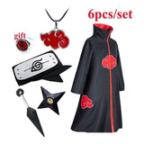 Akatsuki Cosplay Disfraces Capas Ropa Itachi Con Diadema