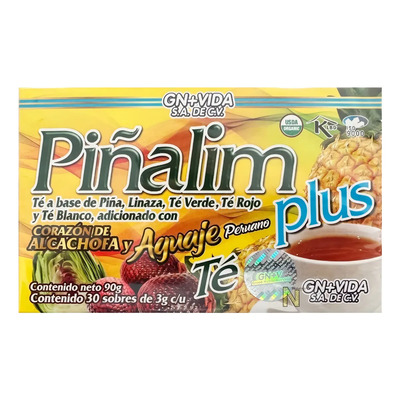 Te Piñalim Plus con Aguaje 30 sobres GN+Vida | MercadoLibre