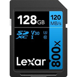 Cartão De Memória Lexar Sd Xc 128gb 800x Uhs-i 120mb/s