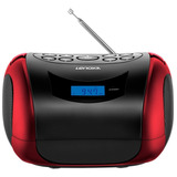 Rádio Fm Mp3 Bluetooth Usb 110v / 220v Lenoxx Cor Vermelho 110v/220v