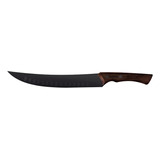 Cuchillo Carnicero 25 Cm Churrasco Acero Inox Tramontina Color Negro