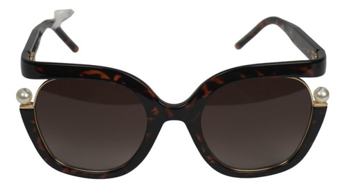 Lentes De Sol Carolina Herrera Marrón Carey Para Mujer Dama