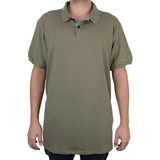 Camisa Polo Masculina Ogochi Essencial Verde Musgo - 0070000