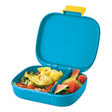 Tupperware Portacomidas 1,2,3 Lunch Azul 740 Ml 2 Divisiones