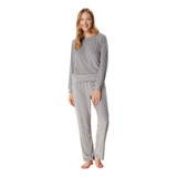 Pijama Plush Feminino Inverno Aveludado Para Dormir Hering  