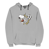 Sudadera Capucha Gris Gr5  Snoopy Az644