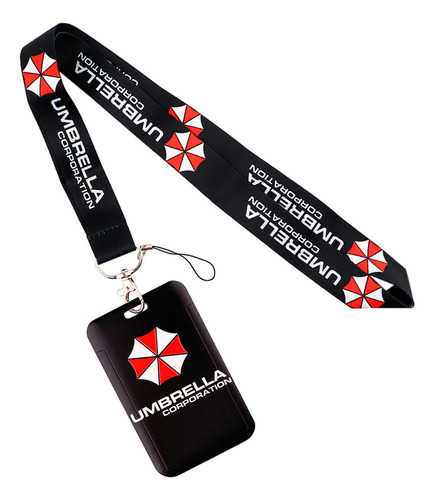 Porta Carnet Y Lanyard Umbrella Tarjetero Resident Evil 