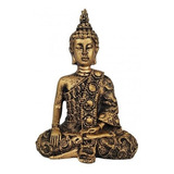 Buda Hindu Tailandês Tibetano Sidarta Chakras Resina 11,5cm