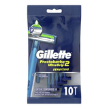 Máquina Para Afeitar Gillette Prestobarba Ultragrip 2 10 u