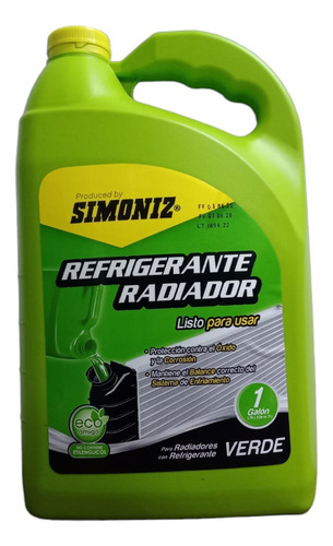 Refrigerante Verde Simoniz 1 Galon