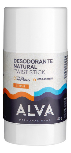 Desodorante Stick Alva Twist Natural Cítrica