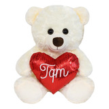 Peluche De Oso Con Corazón San Valentín Suave Pelucheria