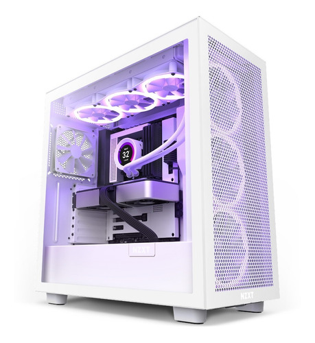 Gabinete Gamer Nzxt H7 Flow Branco Cm-h71fw-01