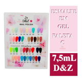 Esmalte Em Gel Dez 7,5ml Led/uv Unhas Manicure Nail Cabine