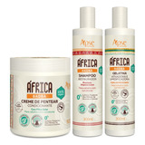 Kit África Baobá Shampoo Creme De Pentear E Gelatina Apice