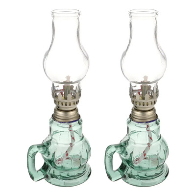Lámpara De Queroseno De Cristal De Estilo Retro