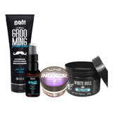 Kit Pomada Capilar Grooming Gel Cola E Balm Pós Barba 