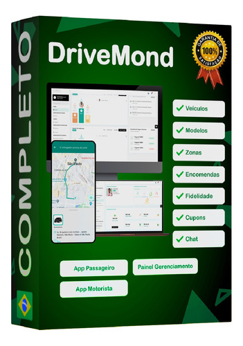 Drivemond Vitalício Todos Os Aplicativos Estilo Uber