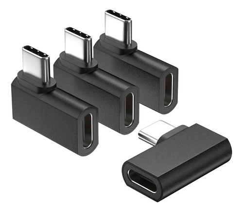 Usebean Adaptador De Extensin Usb C De Ngulo Recto, (paquete