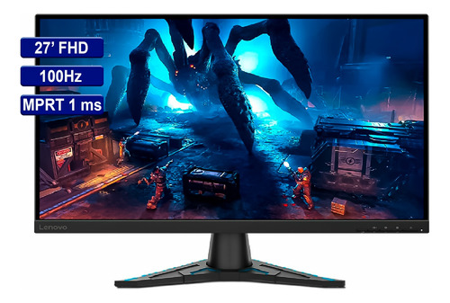 Monitor Gamer Lenovo 27  Pulgadas 100hz Negro