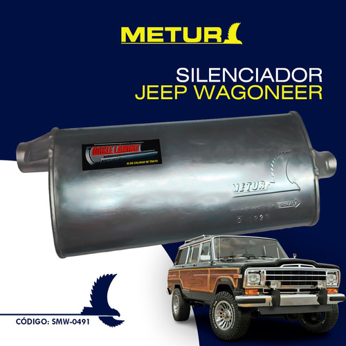 Silenciador Jeep Wagoneer/cherokee S/cola Foto 5