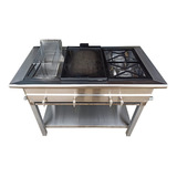 Estufa Cocina Industrial Freidor Plancha Doble Quemador Q15