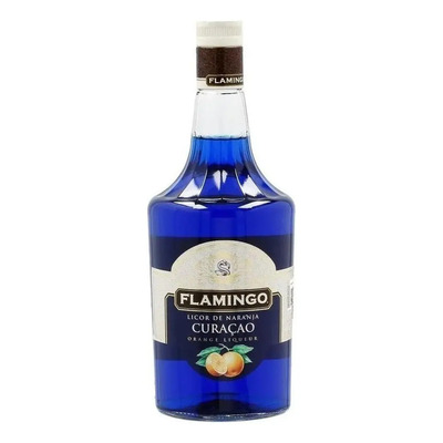 Paquete De 3 Licor Flamingo Blue Curacao 1 L | Envío gratis