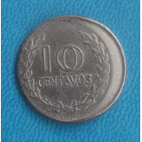 Moneda De 10 Centavos 1971 Con Error De Acuñación Desplazada