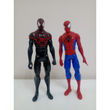 Lote Figuras Spider Man + Miles Morales 30 Cm Hasbro Orig.