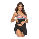 Traje De Baño Mujer Completo Tankini 30