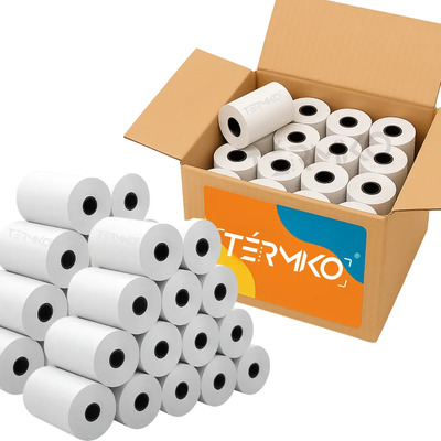 100 Rollos Papel Térmico 57x40mm | Envío gratis