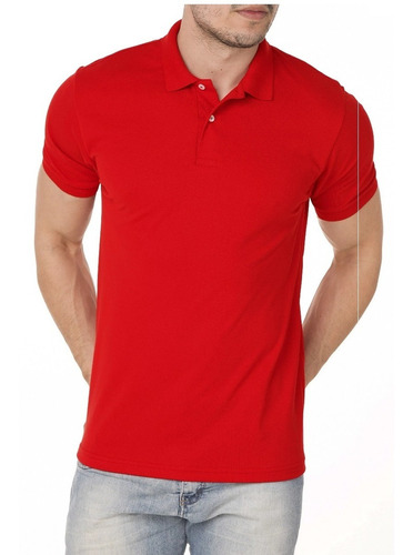 Camisa Camiseta Polo Masculina Lisa Basica Algodão Premium