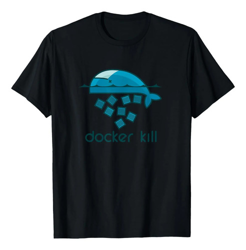 Camiseta Docker, Linux, Devops, Negra, Pequeña, Unisex Para  | MercadoLibre