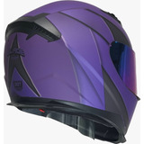 Casco Para Moto Cerrado Kov Novak Blade Morado/ Gris Color Violeta Oscuro Tamaño Del Casco Xl