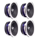 4 Medio Grave Qvs 6 Polegadas 250w Rms 8 Ohms