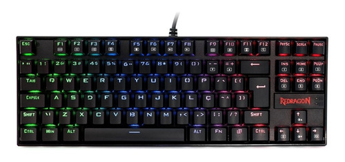 Teclado Mecânico Redragon Kumara Rgb - Pt-red K552-rgb-1