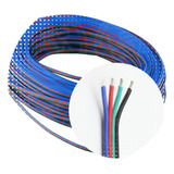 1 Metro Cable Rgb Para Tiras Led Conexiones 4 Hilos Calidad