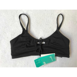 H&m Top Traje De Baño Bikini Negro Parte De Arriba