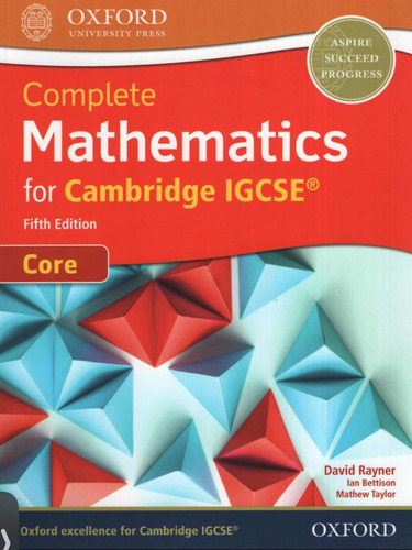 Libro Complete Mathemathics For Igcse Core Fifth Edition