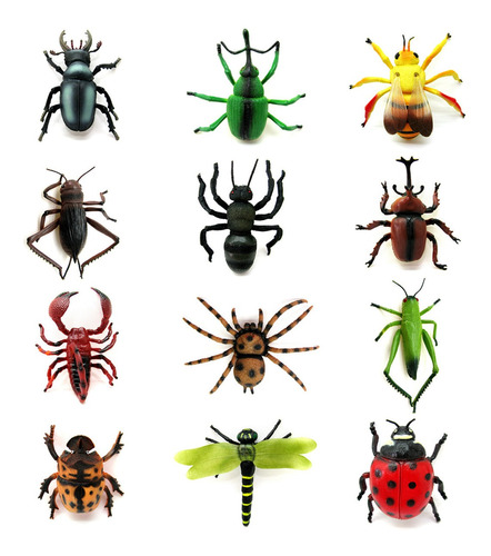 Juguete Animales Insectos Enorme Bicho Goma Gigante Pack