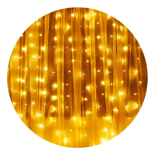 Cortina 300 Leds 3x2m - Branco Quente (benefício De Frete)