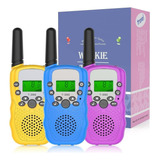 Walkie Talkie De Regalo For Niños Pantalla Lcd De 8 Canales