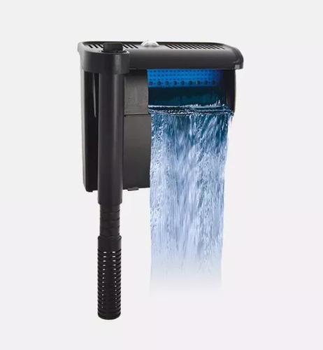 Resun Smx550 Streamax Filtro De Cascada Acuario Peces Caudal 567 Litros/hora Para Acuarios De 76 A 114 Lt Silencioso Filtración 4 Etapas Control De Flujo Aireación 6 Watts