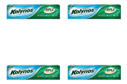 Crema Dental Triple Extra Fresh Kolynos 70g Pack X4