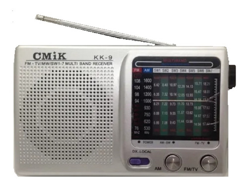 Radio Multibanda   Onda Corta 9 Bandas  Am-fm-sw Baterias 