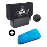 Capa Antipoeira P/ Nintendo Switch Ou Oled + Case Azul
