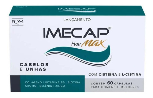 Imecap Hair Max Caixa 60 Cápsulas Suplemento Vitamínico